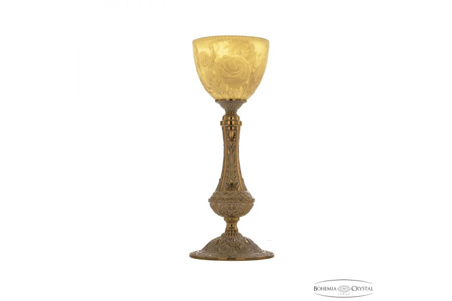 Настольная лампа Bohemia Ivele Crystal Florence 71100L/15 GW P1 Rose