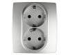 Розетка 2P+E Schuko со шторками Эра 12-2104-03 Б0014701