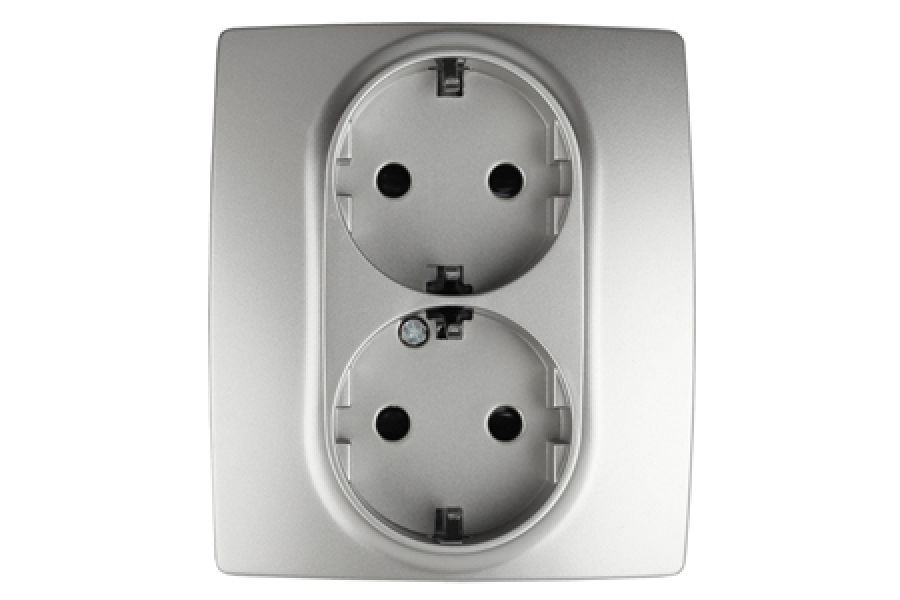 Розетка 2P+E Schuko со шторками Эра 12-2104-03 Б0014701