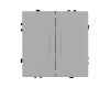 Выключатель 2 кл подсветка софт-тач никель Arlight SWT-MK02-SFPL-L-IS (250V, 10A) 059418(1)