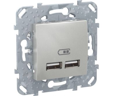 Розетка компьютерная USBx2 Schneider Electric Unica Top MGU5.418.30ZD
