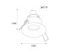 Встраиваемый светильник Italline M01-1021 white