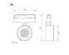 Трековый магнитный светильник Arlight MAG-ORIENT-POINT-R80-12W Day4000-MIX 048406