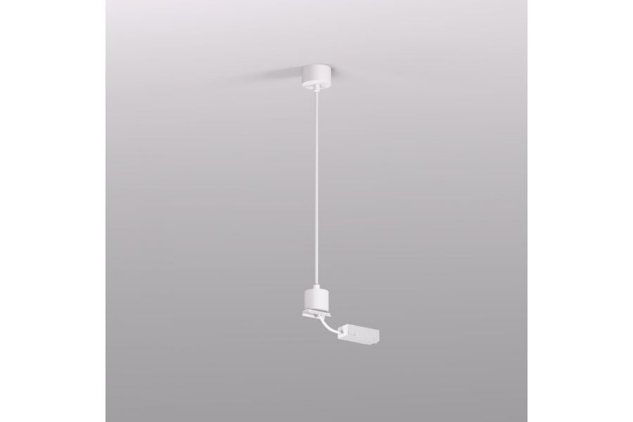 Подвод питания для подвесного монтажа трека Denkirs Smart Base TR2124-WH