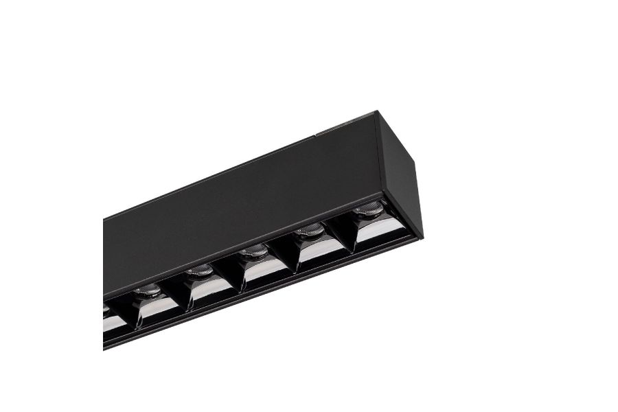 Трековый магнитный светильник Arlight MAG-LASER-45-L480-18W Day4000 (BK, 15 deg, 24V, DALI) 046542