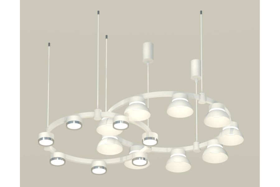 Комплект подвесного светильника Ambrella Light Techno Ring XR92081100 (A9208x2, C9241, C9236, N8140, N8118)