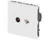 Розетка Эра Galaxy 15-3110-08 комбинированная RJ45+TV IP20 белый матовый Б0070790