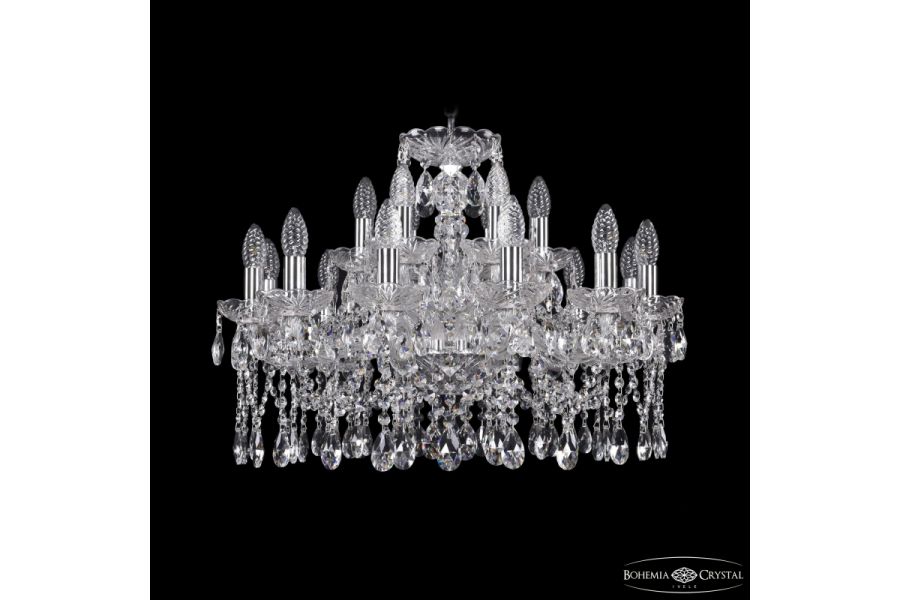 Подвесная люстра Bohemia Ivele Crystal 1413/12+6/220 Ni
