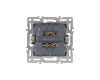 Механизм выключателя одноклавишный перекрестный  Arlight SWT-MKX1-PL-BK (250V, 16A) 043719