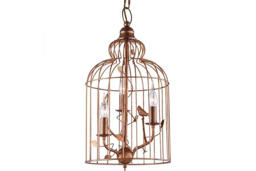 Подвесная люстра Arte Lamp Gabbia A1865SP-3BG