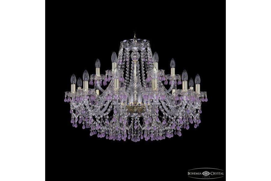 Подвесная люстра Bohemia Ivele Crystal 1410/12+6/300 G V7010