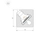Профиль с экраном Arlight SL-KANT-H10-SQUARE-2000 IRON GREY (Алюминий+пластик) 055325