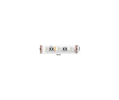 Светодиодная лента SWG Standard 24В 5050 19,2Вт/м RGB+2700K 5м IP20 SWG560-24-19.2-RGB+WW-M 018658