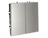 Выключатель встраиваемый Voltum S70 для жалюзи 10А, (сталь) VLS020705