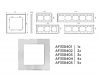 Рамка одноместная Ambrella Volt Platos AF330401