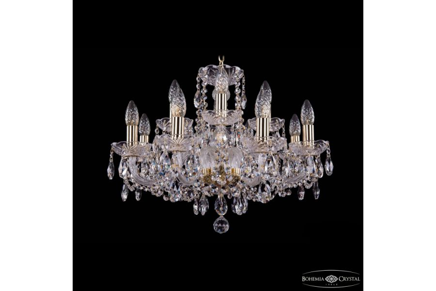 Подвесная люстра Bohemia Ivele Crystal 1402/8+4/195 G