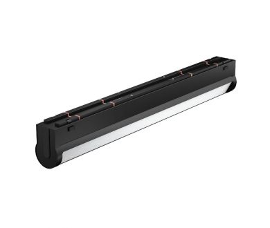 Трековый магнитный светильник Arlight MAG-VIBE-FLAT-TURN-L305-12W Day4000 (BK, 110 deg, 48V) 044442