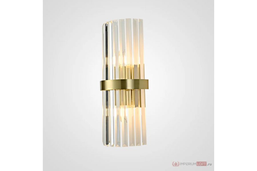Бра ImperiumLoft Clear Glass Gold metal Wall Lamp 147727-22