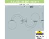 Уличный настенный светильник Fumagalli Globe modern G31.251.000.AZE27