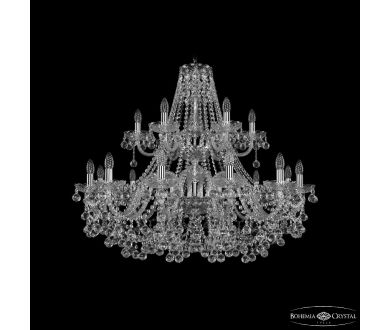Подвесная люстра Bohemia Ivele Crystal 1409/12+6/360/2d Ni