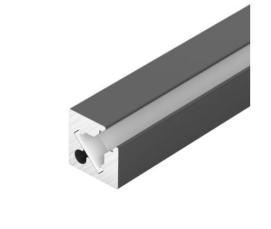 Профиль с экраном Arlight SL-KANT-H10-SQUARE-2000 IRON GREY (Алюминий+пластик) 055325