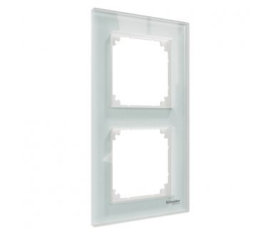 Рамка стеклянная на 2 поста Schneider Electric MTN4020-3220