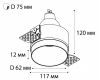 Встраиваемый светильник Italline DL 2248 black