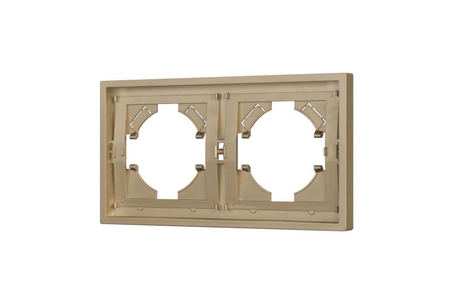 Рамка пластиковая на 2 поста Arlight FRM-TENDO-SFPL-2-GD 054647