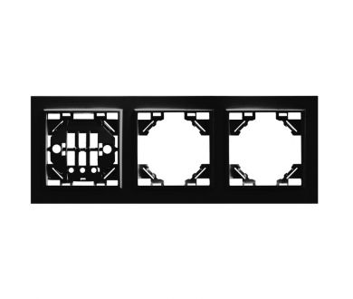 Рамка 3-местная горизонтальная Stekker PFR00-9003-03 39484