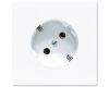 Розетка штепсельная Schuko Jung LS520-45WW