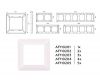 Рамка одноместная Ambrella Volt Line AF110201