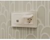 Комплект механизма компьютерной розетки RJ-45 экранированной с автоматической защитной шторкой Alfa Бежевый матовый Quant Ambrella Volt MA332005 (AP3320, VM185)