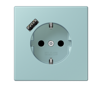 Розетка 2K+З USB Typ A Jung LC1520-18A214