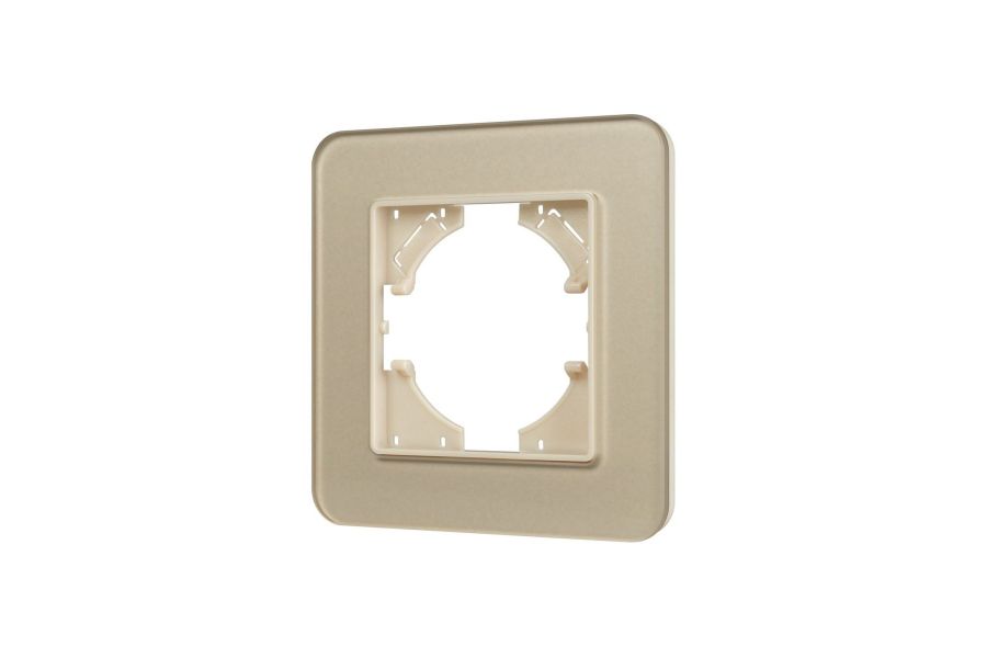 Рамка стеклянная на 1 пост Arlight FRM-OMALI-SFGS-1-GD 049679