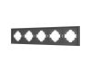 Рамка пластиковая на 5 постов Arlight FRM-TENDO-SFPL-5-GR 054659