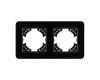 Рамка на 2 поста стеклянная Arlight FRM-OMALI-GS-2-BK 049693