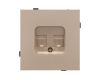 Механизм компьютерной розетки двойной Arlight SCT-TENDO-MPC2-PL-GD (RJ-45, CAT6) 054103