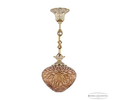Подвесной светильник Bohemia Ivele Crystal 7003P/18 GW Amber-White/H-1A