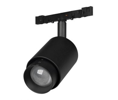 Трековый магнитный светильник Arlight MAG-MICROCOSM-SPOT-ZOOM-R47-9W Day4000 (BK, 15-55 deg, 24V) (IP20 Металл) 050988