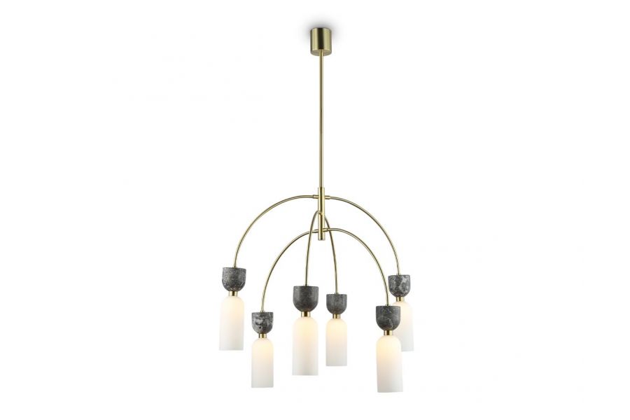 Люстра на штанге Ambrella Light High Light Ceramo Modern LH53333