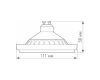 Лампа светодиодная Arlight AR111-UNIT-GU10-15W-DIM 025624