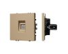 Розетка телефонная софт-тач золотой песок Arlight SCT-MTL1-SFPL-GD (RJ-11, 4C) 054302(1)