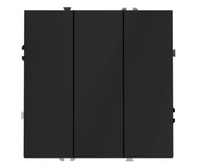 Выключатель трехклавишный Voltum S70 VLS030107 (графит)