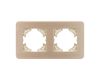 Рамка на 2 поста алюминиевая Arlight FRM-AKIRY-AL-2-GD 049726