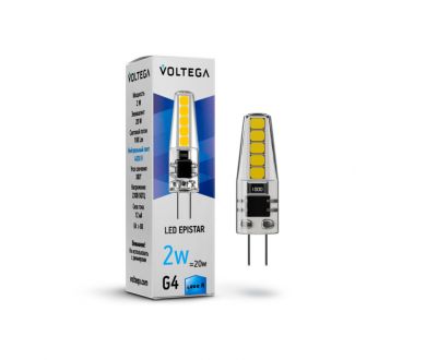 Лампа светодиодная Voltega G4 2W 4000K VG9-K1G4cold2W 7145