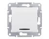 Выключатель одноклавишный 2P с красной подсветкой Schneider Electric Sedna 10A 250V SDN0201121