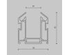 Встраиваемый профиль Maytoni Technical Magnetic track system Exility TRA034MP-212S