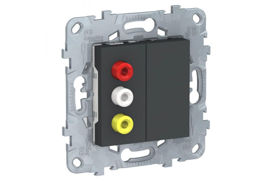 Розетка 3xRCA Schneider Electric Unica New NU543154