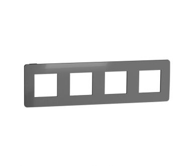 Рамка 4-постовая Schneider Electric Unica New NU280853