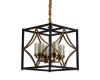 Подвесная люстра Lumina Deco Quadrato LDP 1223-4 BK+MD